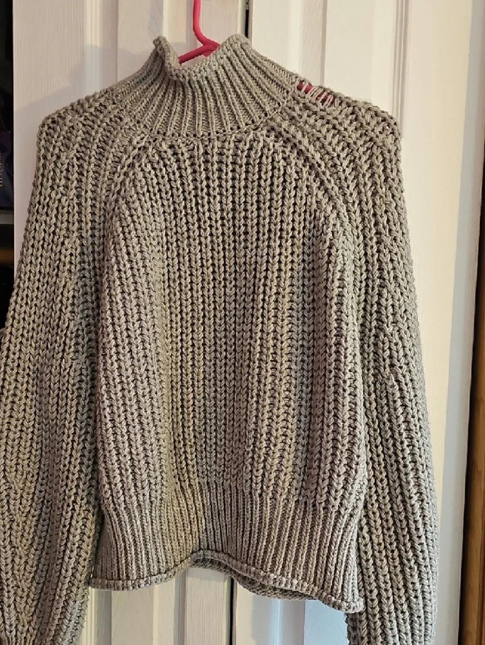 H&M Chunky Turtleneck Sweater in Light Gray - Picture 3 of 4